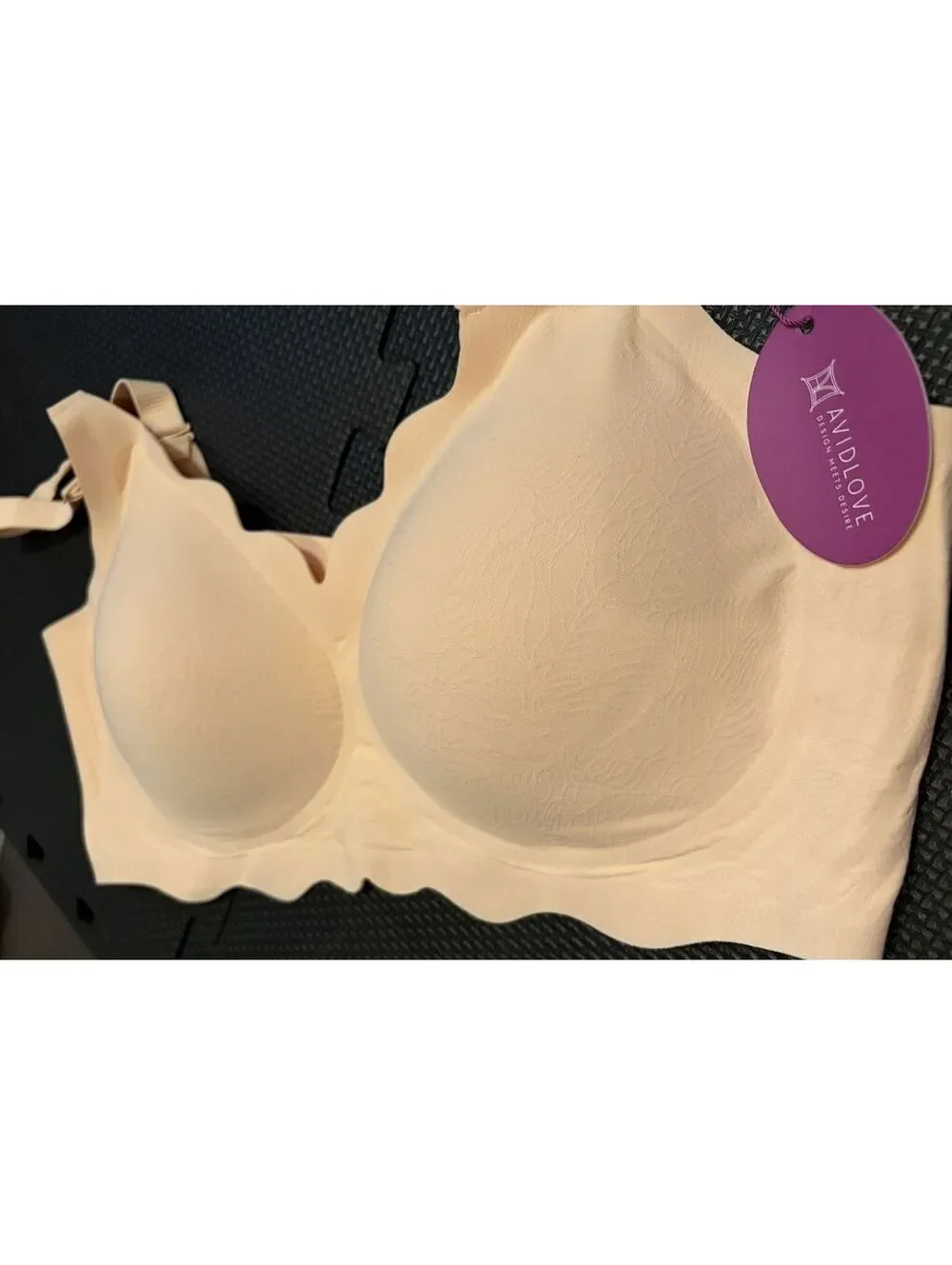 Avidlove Seamless Wireless Full Coverage Bra Nude 2XL NWT